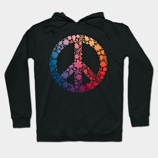 Floral Peace Sign Hoodie